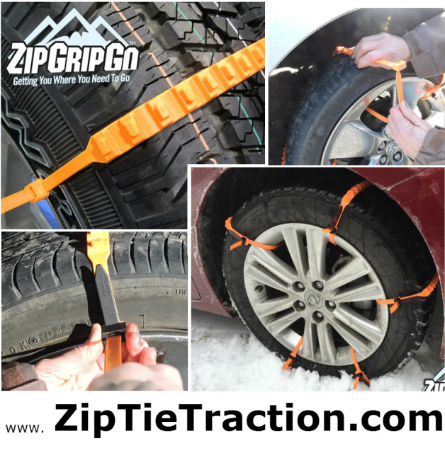 zip grip go cleated tire traction aid for snow stuck winter car 
